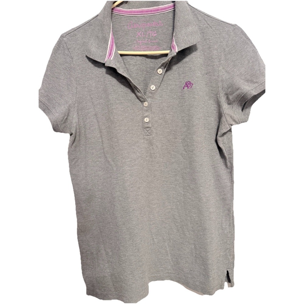 Women's Aeropostale‎ Gray Polo Xl